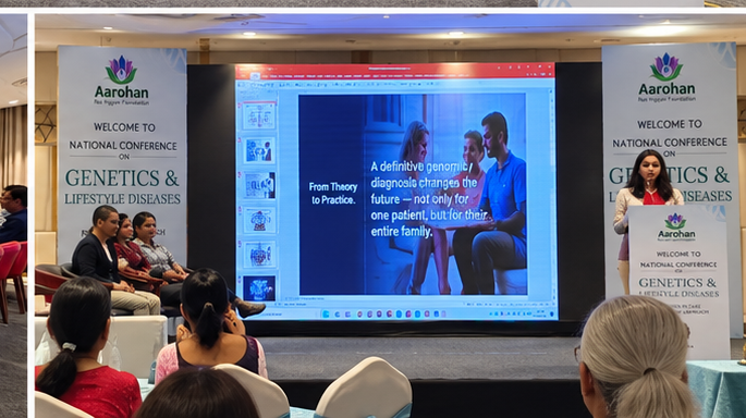 A presentation slide shown to delegates during a conference session