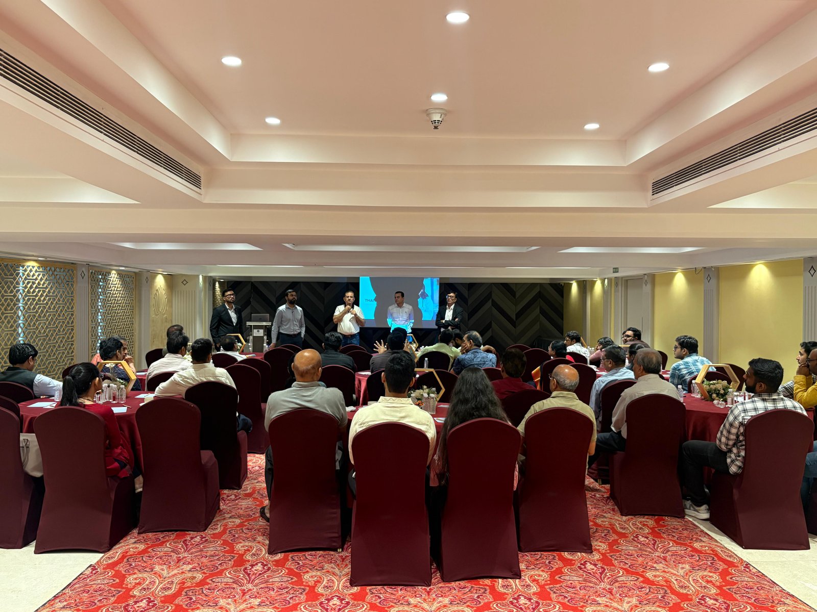 Physicians attending an academic session at the Insulin Workshop