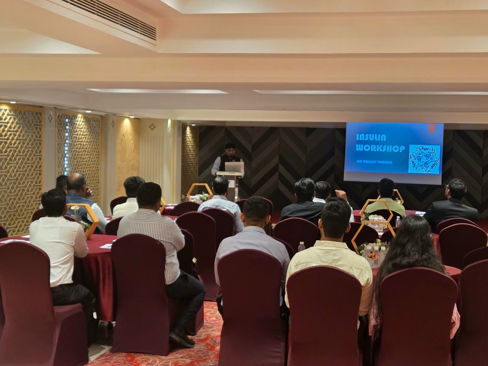 Audience participation during the Insulin Workshop