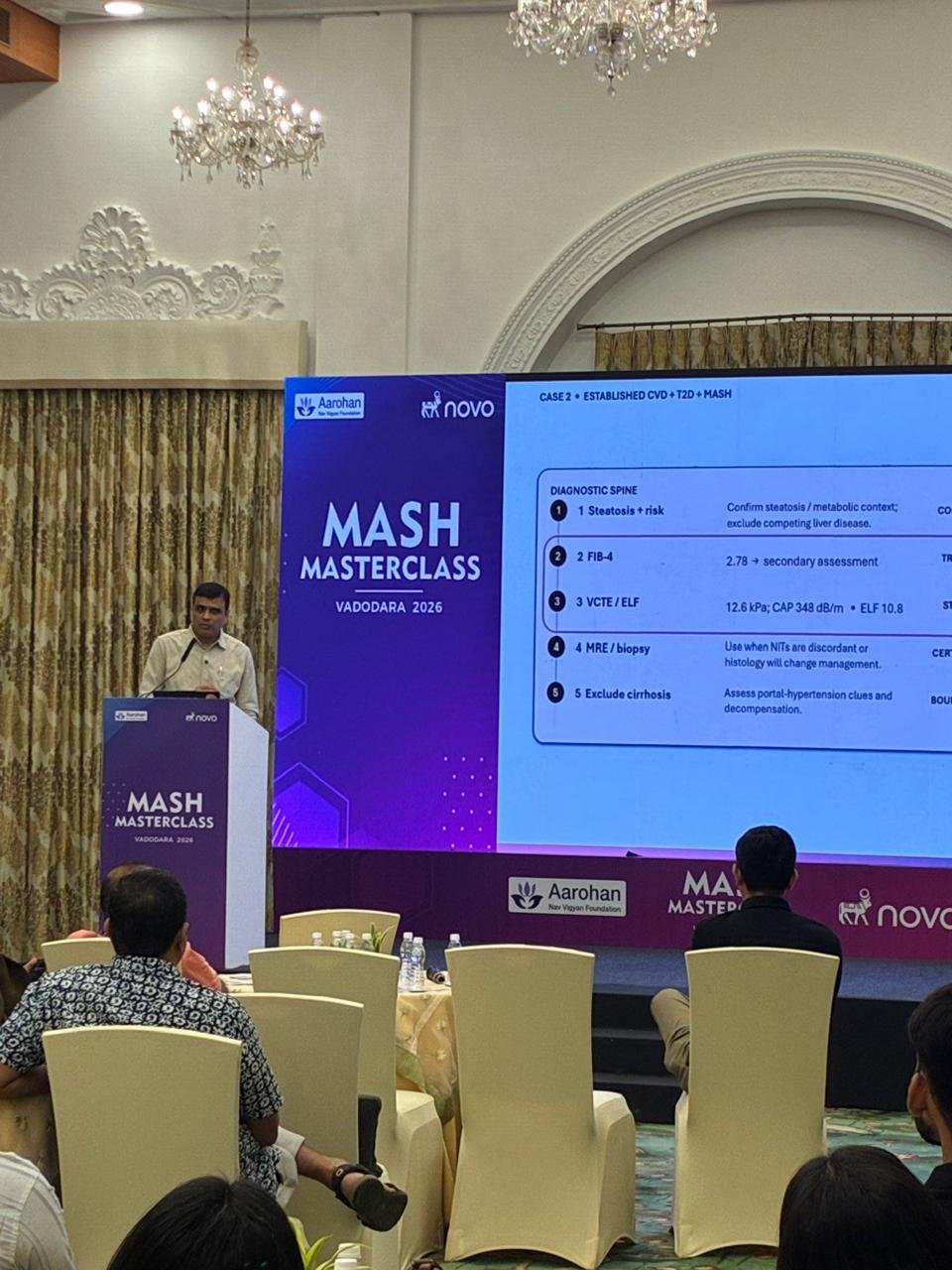 Speaker presenting at the MASH Masterclass