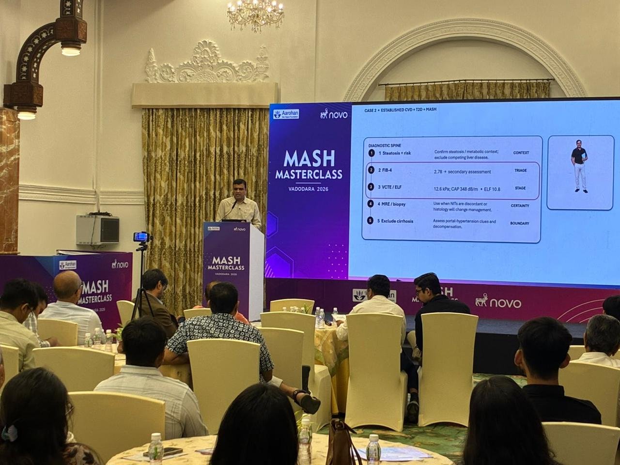 Physicians following a presentation at the MASH Masterclass